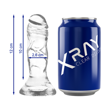 Dildo Trasparente in Gel Morbido e Realistico - XRAY Clear 12 cm